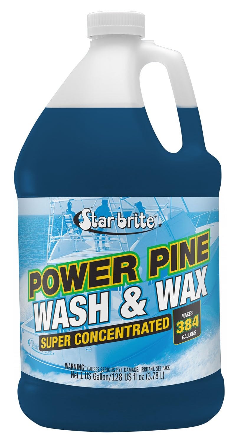 STAR BRITE Power Pine Boat Wash & Wax Super Concentrate - Makes 384 Gallons - 1 GAL (094700N) - Image 1